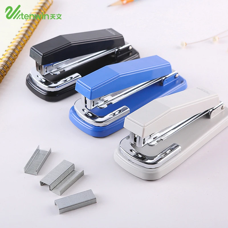 Office Safety Big Metal Paper Staplers Kawaii Stationery Staple
