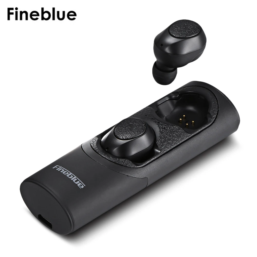 

Fineblue RWS-X8 Bluetooth V5.0 Earphone TWS Twins True Control Earbuds Wireless Noise-Cancellation Charging Base Stereo Headsets