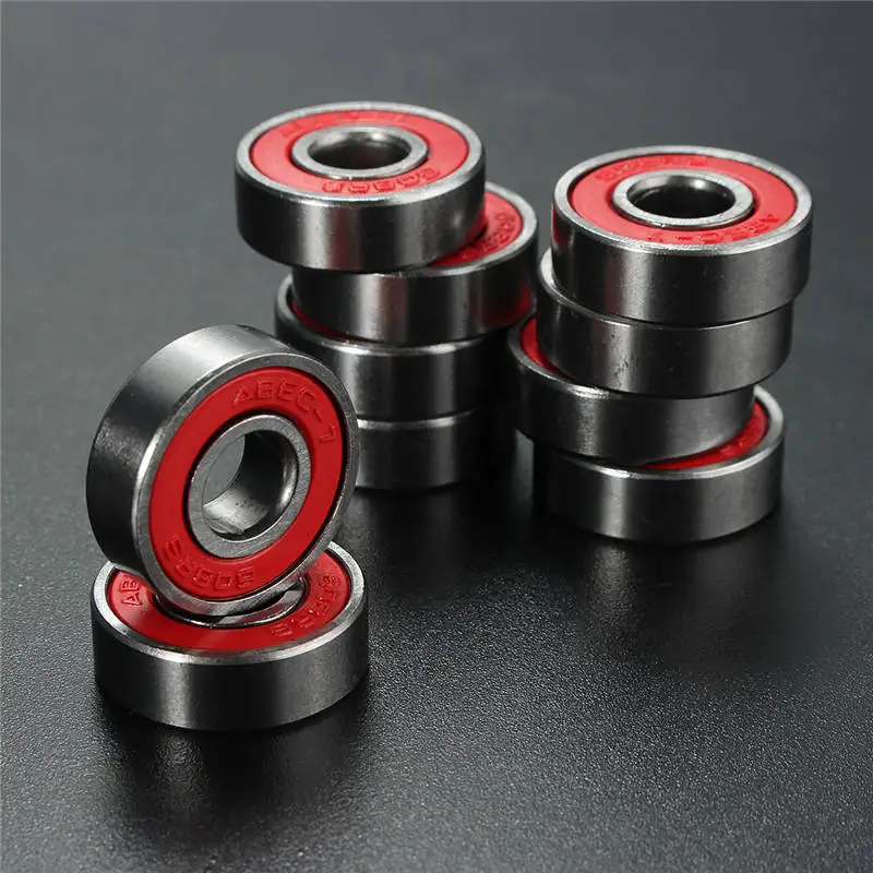 المهنية 10 PCS ABEC 7 608RS سكوتر لوح التزلج عجلات الغيار محامل الكرة الأسطوانة أعلى الدقة مهاوي