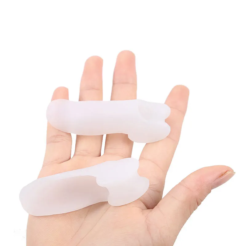 2pcs=1pair Hallux Valgus Orthopedic Plantar Fasciitis Silicone Corrector Foot Toe Separator Protetor Foot Care Pedicure Tools