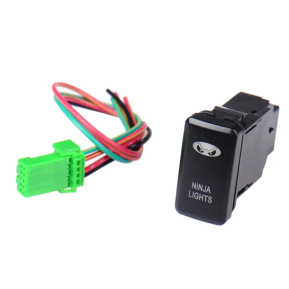 

12V/24V Bar Rocker Toggle Switch Blue LED fog Light car ON/OFF Locking Switch for TOYOTA hot selling