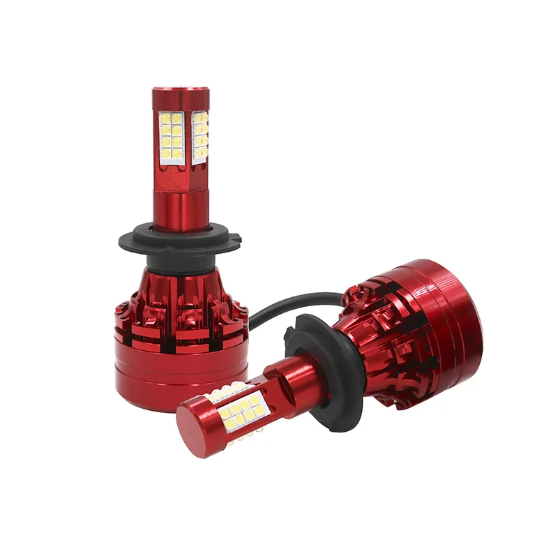 2PCS Professional High Quality H7 300W Super Bright 4 Sides Car LED Headlight Kitin LED Bulbs