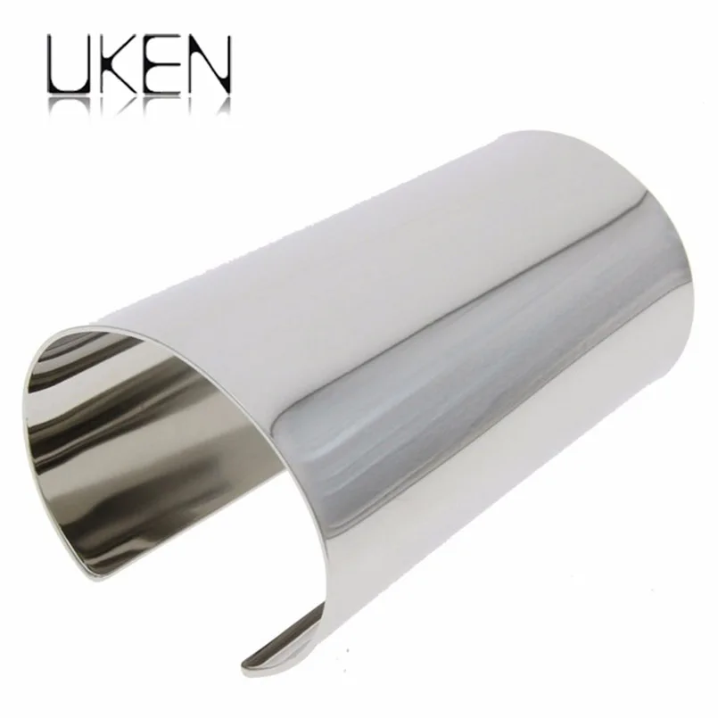 

Smooth surface Metal Statement Big Bracelet For Women T Show Zinc Alloy Cuff Bangle Bracelet Accessories Femme Jewelry UKEN