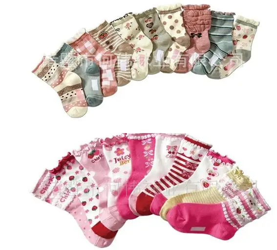 От 4 до 7 лет унисекс дети мода для печати кружевные хлопковые носки для мальчиков и девочек "носки ""для принцесс""" 2 вида стилей в упаковке 10