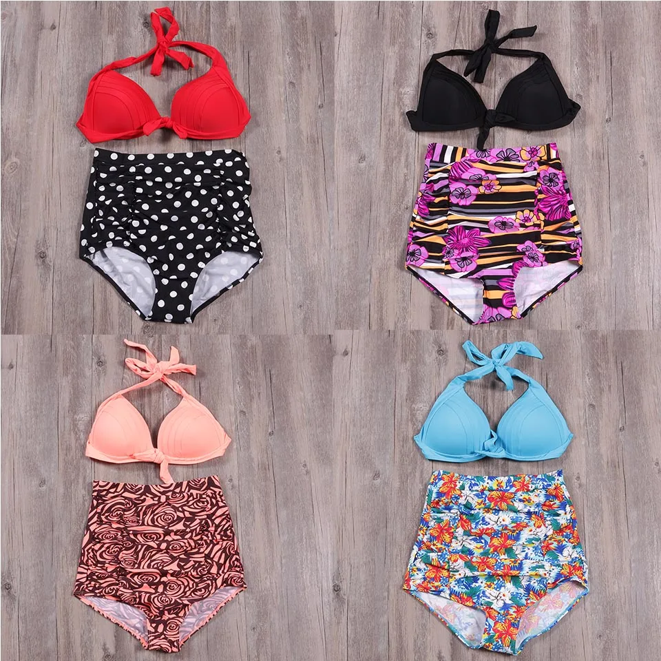 BISEAFAIRY 2019 комплект бикини новый купальник пуш ап с высокой талией Женские