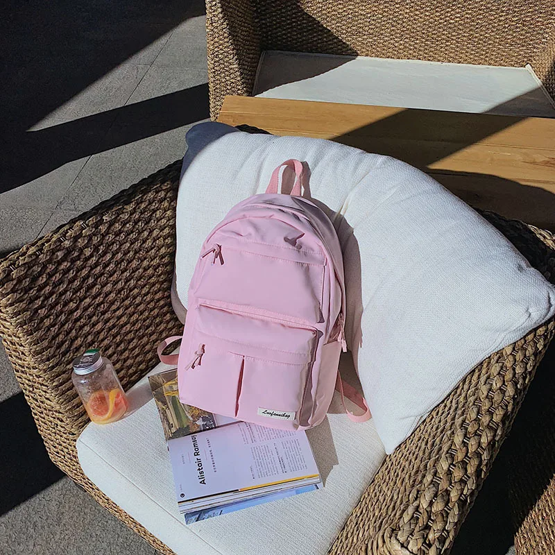 Женский высококачественный холщовый рюкзак для путешествий, женский рюкзак Mochila Feminina Sac A Dos Back Pack, школьные сумки для девочек-подростков, рюкзак - Цвет: Small Pink