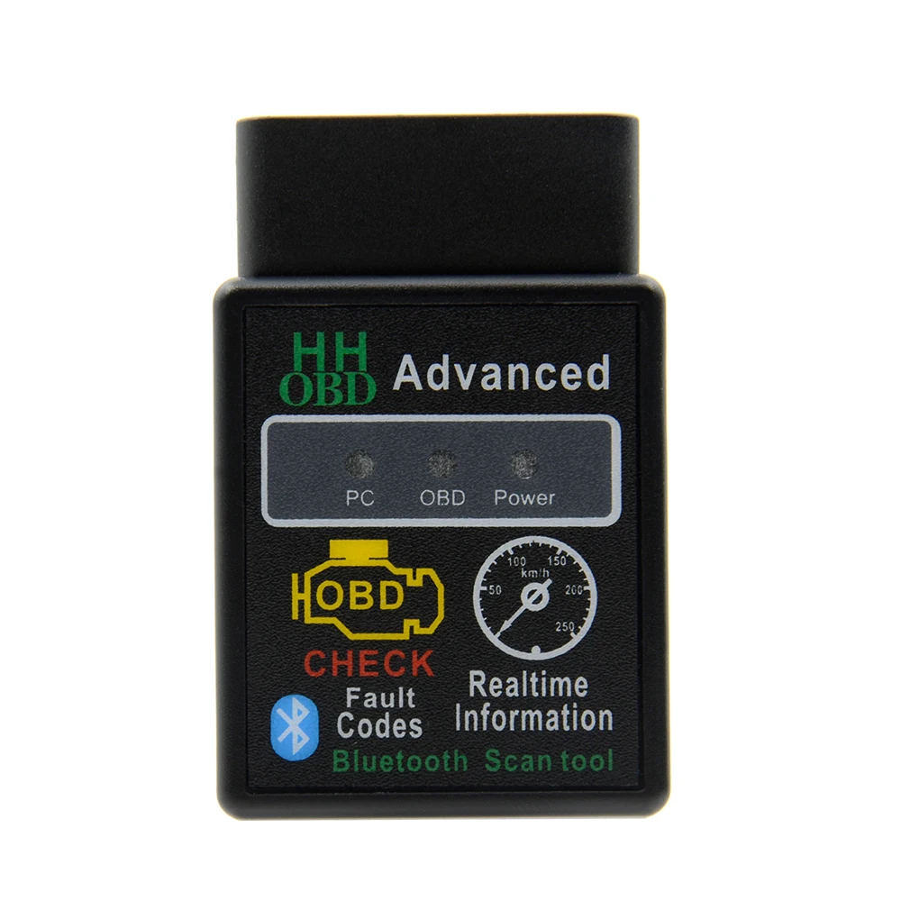 HHOBD чип 25K80 версия 1,5 ELM327 HH OBD Расширенный OBDII OBD2 bluetooth адаптер мини ELM 327 автоматический беспроводной адаптер Сканер