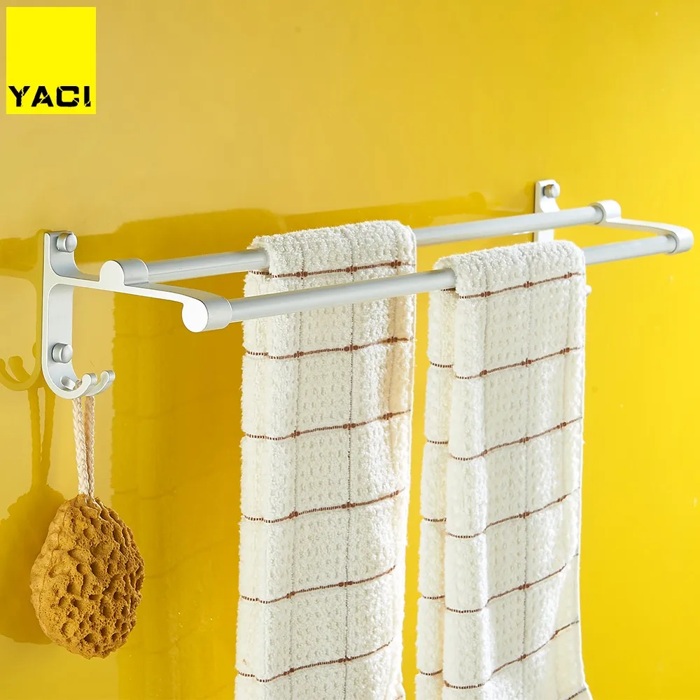 

Bathroom accessories towel bar kitchen aluminum furniture bar with hook wall hanging towel bar