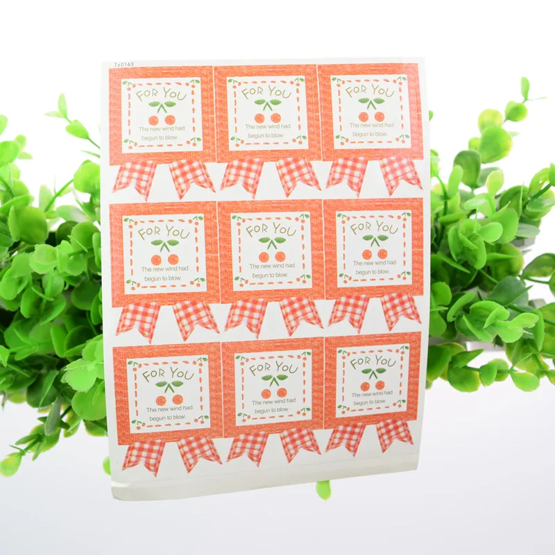 

Hand made For you Seals Sticker DIY Scrapbooking Kraft Paper Labels Envelopes packaging Label For Cake Box Wrapping Baking Party