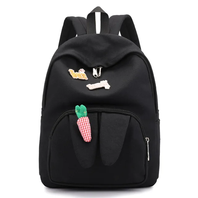 

Canvas Backpack Set Cute Cat Backpack Floral Printed School Bags for Teenage Girls Cartoon