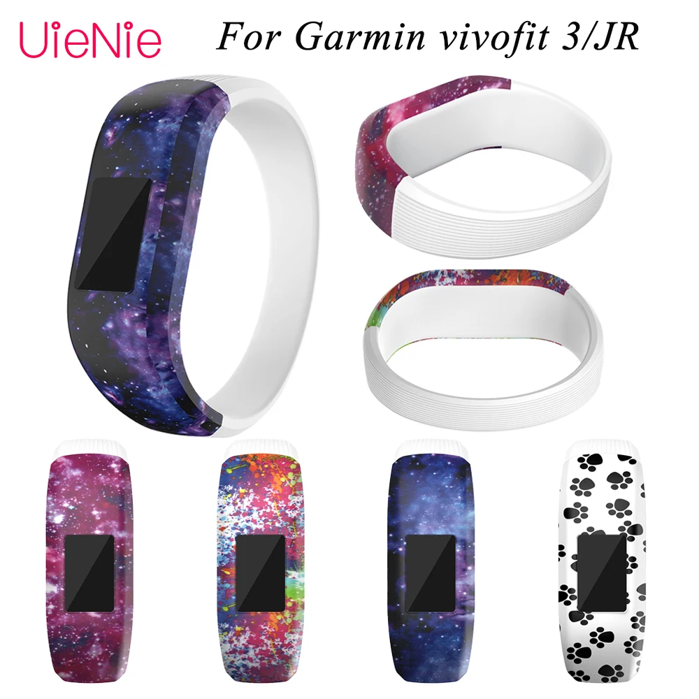 Красочные сменный ремешок для наручных часов наручные для Garmin Vivofit JR силиконовый браслет ремешок браслет VivofitJR для ребенка ремешок