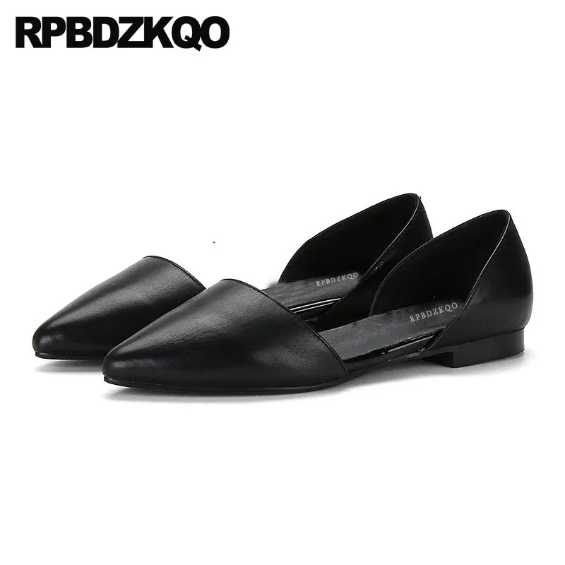 

Work Luxury Women Designer Shoes China Pointed Toe Ladies Fitness 2018 Chinese Slip On Genuine Leather Flats Shallow Sandals