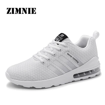 

ZIMNIE Brand New Men Breathable Mesh Shoes Fashion Air Cushion Walking Shoes Hot Sell Casual Flat Shoes Men Footwear Size 39~46