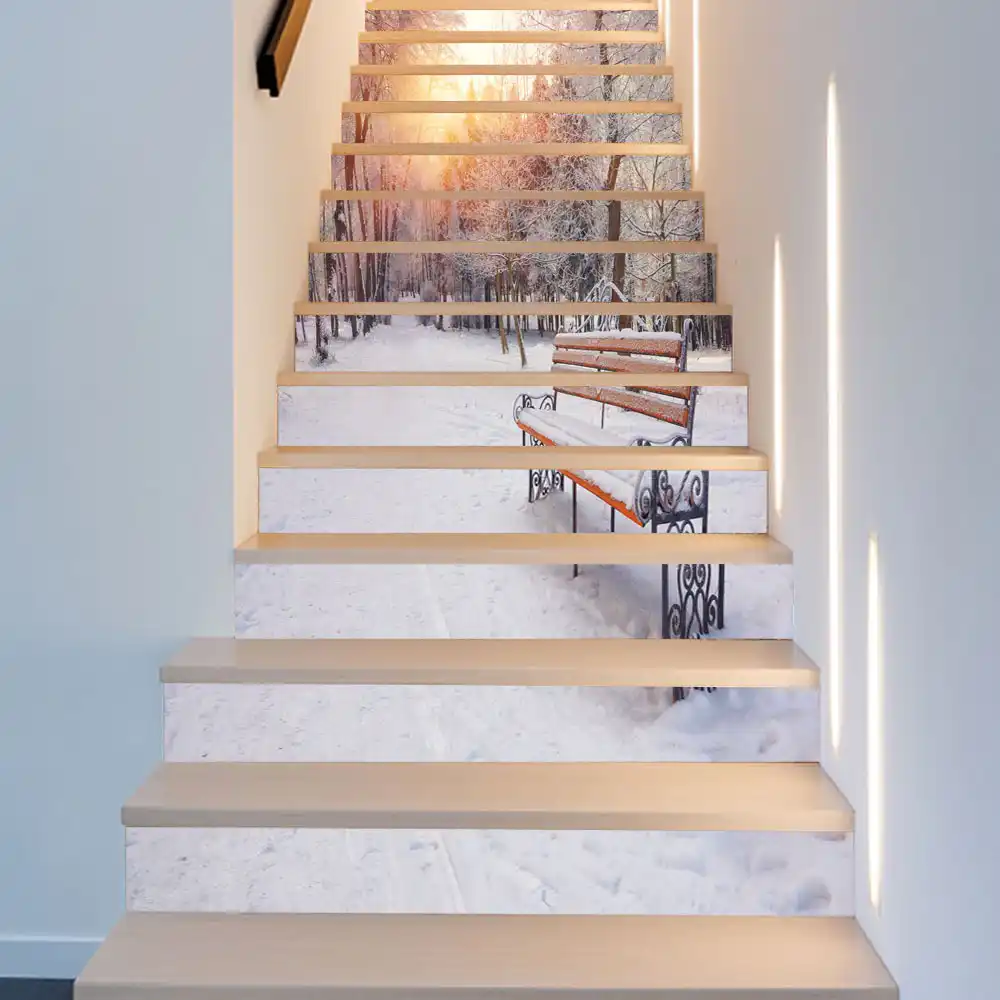 6個 13個森雪風景階段装飾ステッカー人格廊下壁の装飾デカールクリエイティブ階段壁画 Wall Stickers Aliexpress