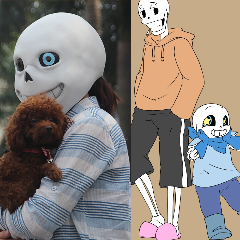 Cosplay Game Mask For Undertale Sans Papyrus Full Head Mask Cosplay Game Mask For Undertale Sans Papyrus Full Head Mask