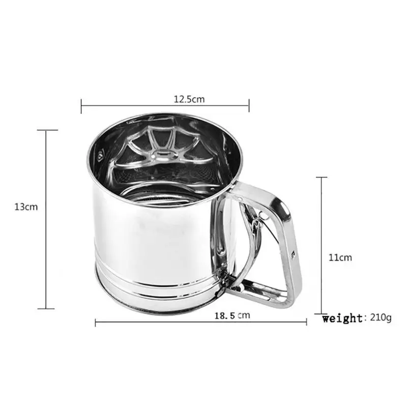 Тонкая нержавеющая сталь сито для муки дуршлаг глазурь для выпечки шейкер для сахара кондитерские инструменты ситечко мелкое сито ручной фильтр