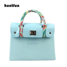 Новая квадратная сумка huntfun EVA с цветочной вставкой из парусины и ручкой с клапаном, водонепроницаемая стильная женская сумка через плечо