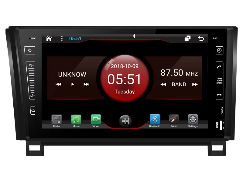 32 Гб ПЗУ 8 ядер Android 8.1.2 Автомобильный gps для TOYOTA Tundra 07-13 Sequoia 08-15 сенсорный экран компактное минирадио стерео навигация carplay