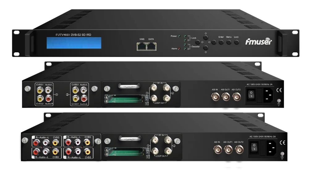 FUTV466X SD 2 тюнер CAM IRD DVB-C/T/T2/S/S2 RF вход ASI IP на выходе с MUX Бесплатная доставка |