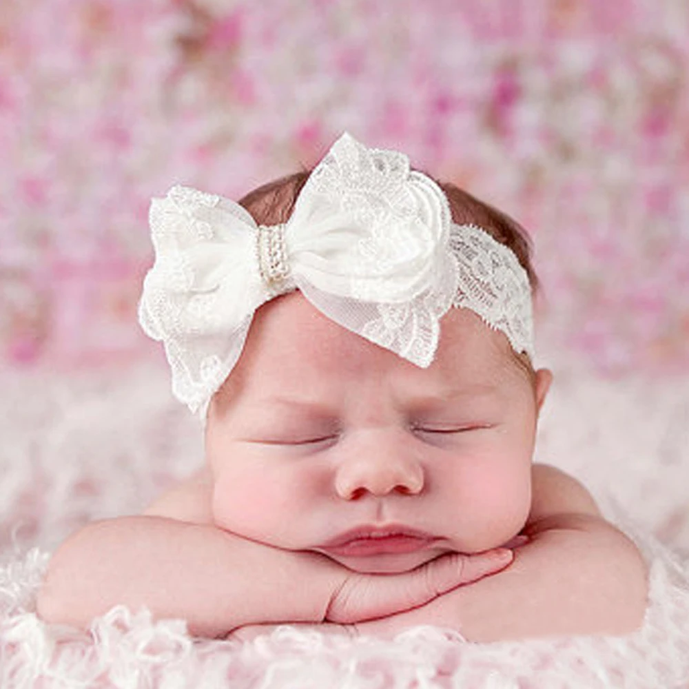 white headband for baby girl
