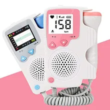 As mulheres Em Casa Usar Monitor de Freqüência Cardíaca Fetal Prenatal Fetal Heart Rate Monitor Do Bebê Monitor de Linguagem da Música Atividade Bebê Monito