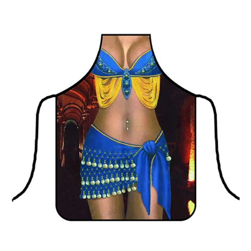 10 Colors Aprons of Kitchen Sexy Funny Personalized Digital Printed For Women Man BBQ Cleaning Cooking Apron CWQ033