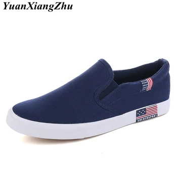 

2019 Summer Classic Men Canvas Shoes Breathable Comfortable Casual Shoes Men High Quality Anti-Slip Men Loafers Plus Size Flats
