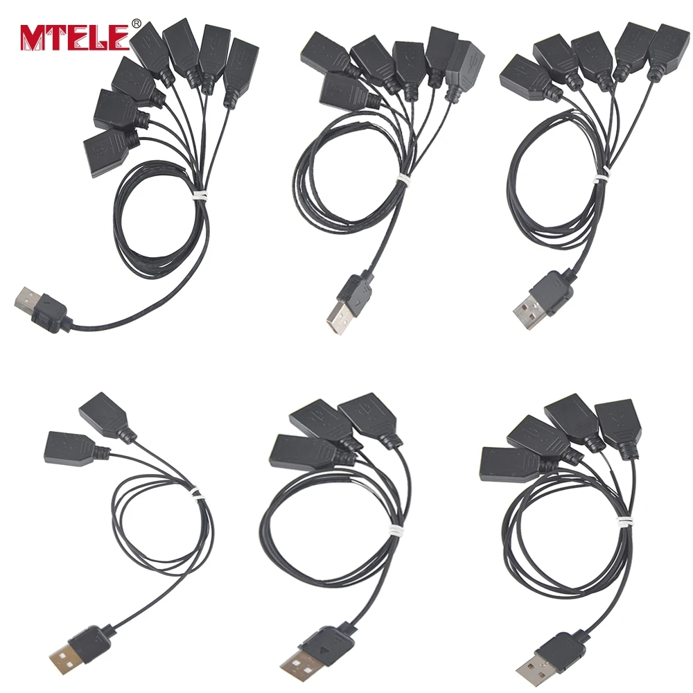 MTELE accessoires de lumière de haute qualité noir un à sept Port USB pour Kit de lumière Led 10220 10260 42083