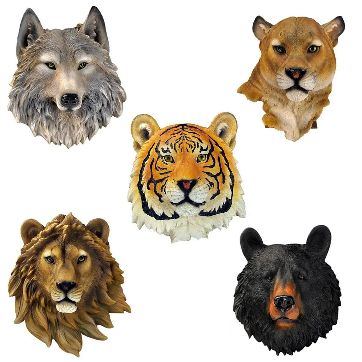 

3D Animal Head Wall Ornaments Resin Wall Hanging Decoration in Nordic style Decor Gift for Home