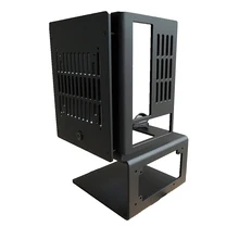 Корпус с водяным охлаждением полностью алюминиевый Открытый Вертикальный mini itx материнская плата может быть оснащена блоком питания sfx atx