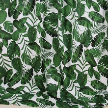 Ткань с принтом банана, пальмы, Листьев, высокое качество, стрейч, хлопок, саржа, ткань для платья, занавески, пэчворк, сделай сам, скатерть tissus
