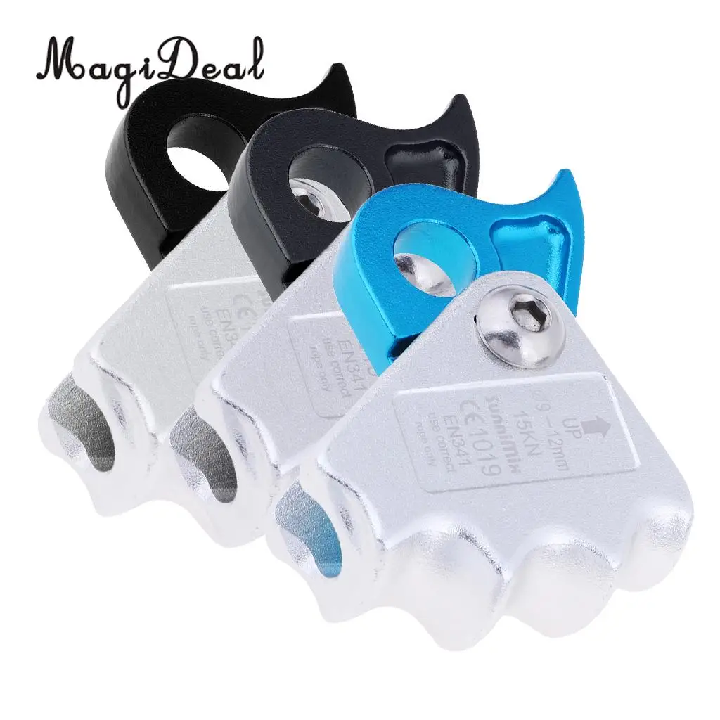 Rock Climbing Grab Fall Arrest Rope Grab Clamp Ascender For 9mm-12mm Rope