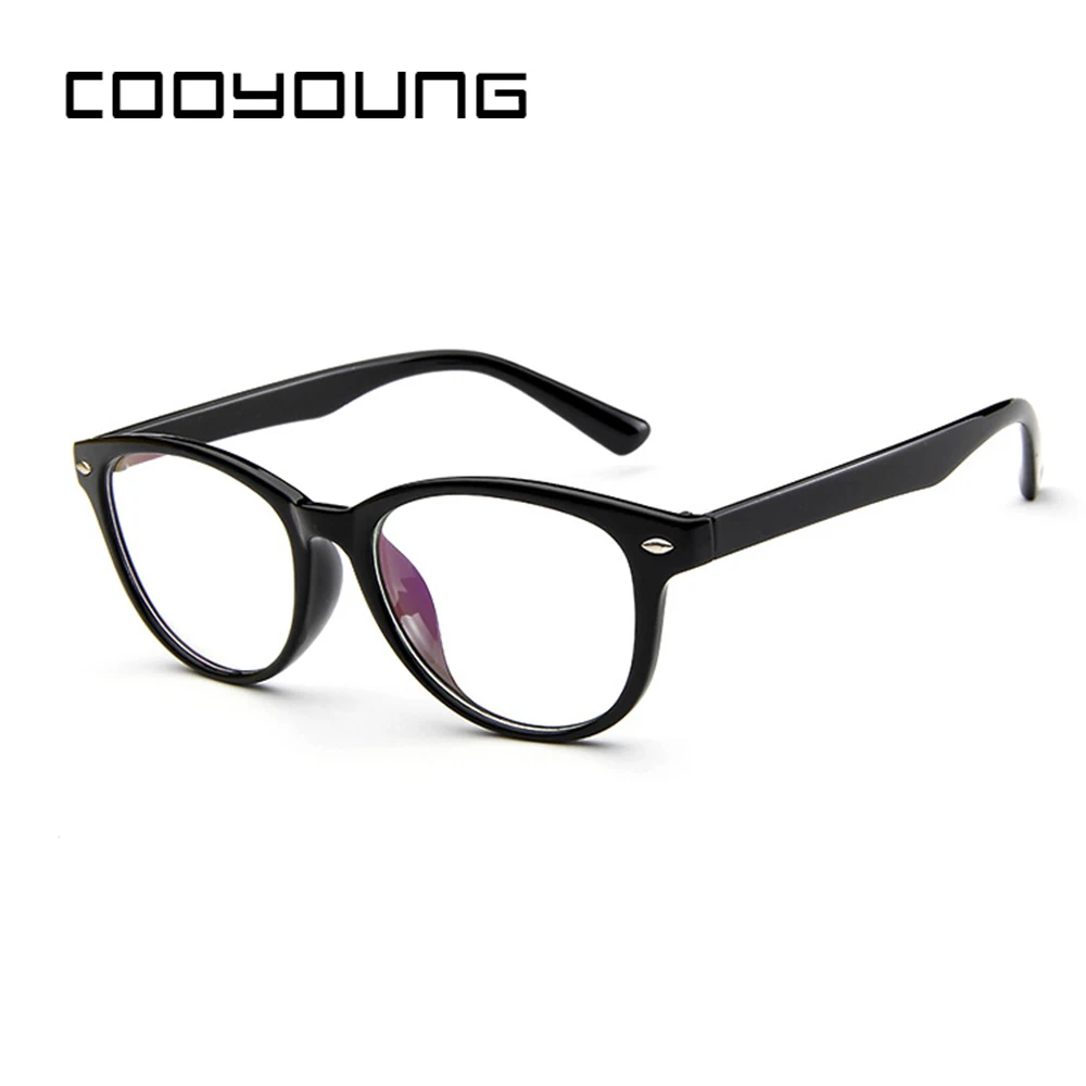 

COOYOUNG Vintage Eyeglasses Frame Women Computer Optical Glasses Spectacle Retro Women's Transparent Female Glasses
