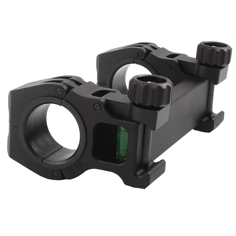 Airsoft M10 20MOA Rifle Scope Mount 25.4 30MM Rings with Bubble Level Range Mounting Hunting Accessories RL2-0033-01