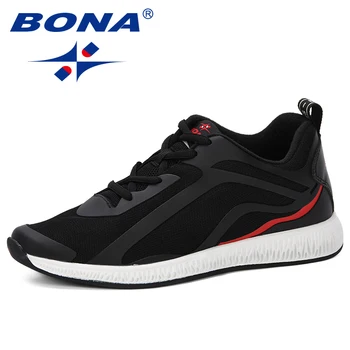 

BONA 2019 Mesh Running Shoes Breathable Jogging Trainers Man Sneakers Shoes Sports Shoes Men Outdoor Walking Shoes Comfortable