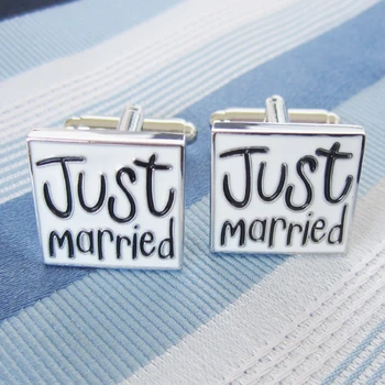 

Just Married Cufflink 15 Pairs Wholesale Free Shipping