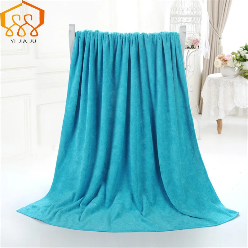 Günstige 19 farben 180x80 cm Mikrofaser Strand Handtuch Super Absorbent Bad Handtuch Sport Handtücher Gym Schnell Trocknende Tuch Schönheit salon Bett Große