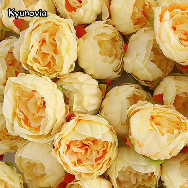 Online Shop Kyunovia Peony Flower Head Silk Flower Diy Wedding