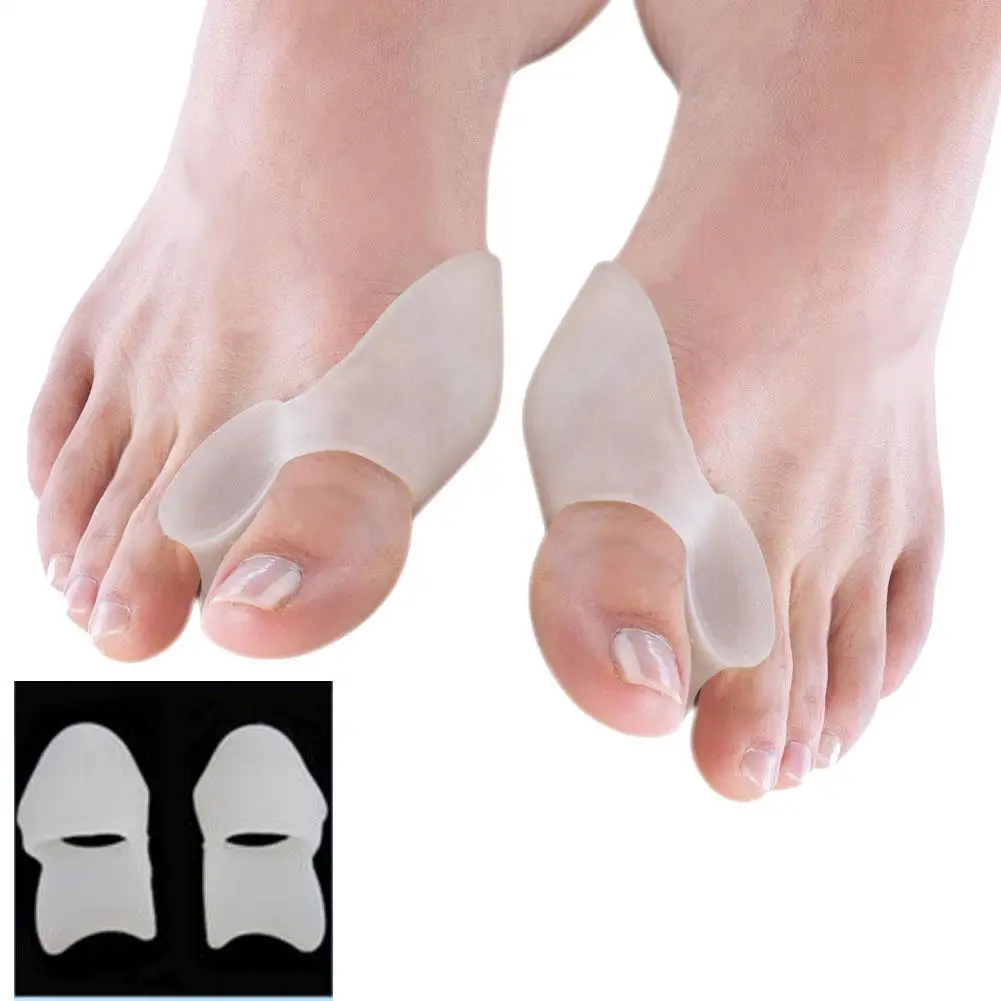 

1Pair Silicone Foot Care Gel Straightener Spreader Correctors Hallux Valgus Bunion Protector Toe Separators Correction Feet