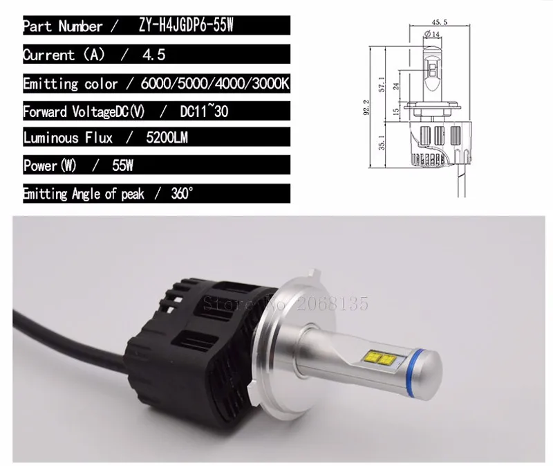 9005 H10 HB3 светодиодный фары для автомобиля 110 Вт 10400lm P6 MZ светодиодный налобный фонарь Canbus безотказные Противотуманные фары для вождения автомобиля 3000 К/4000 к/5000 К/6000 К