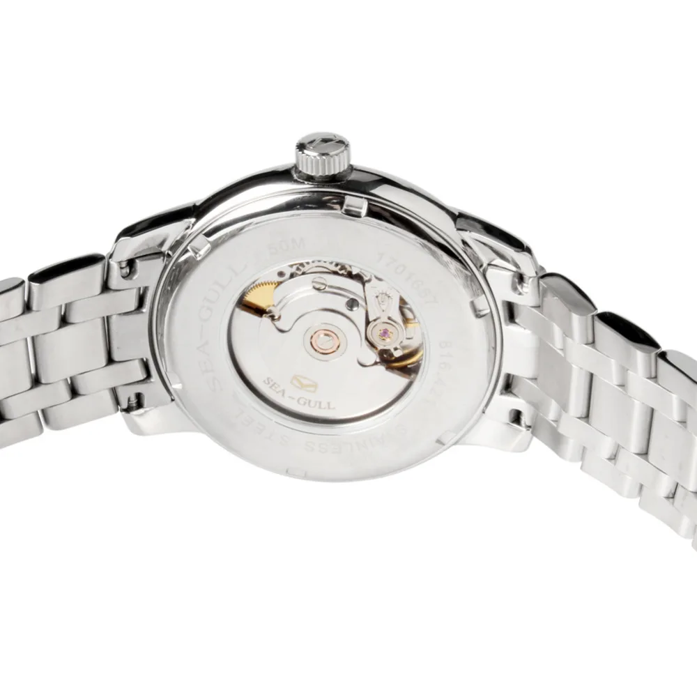 Дизайнерские часы Seagull с 3 стрелками и датой ST2130, Автоматические Мужские модельные часы, 816,421, relogio masculino