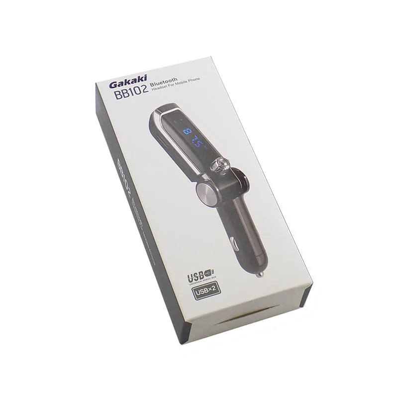 Gakaki Bluetooth Car Kit Wireless Fm Transmitter Radio Adapter FM Modulator Handsfree Mp3 Player USB Car Charger For Smartphone