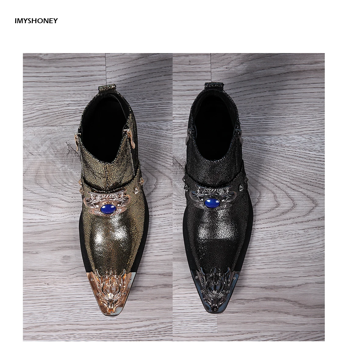 

Martin Boots Vintage Fashion Mens Wedding Dress Shoes Men Pointed Toe Slip on Luxury Casual Party Shoes Plus Size 37 46