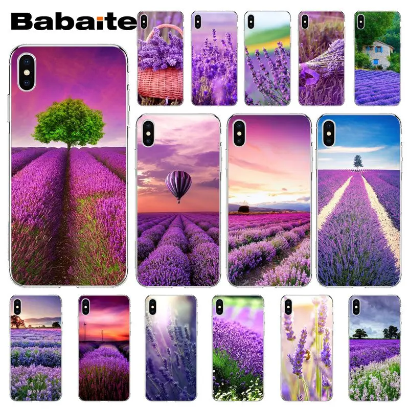 Babaite Tides Lavender Fields Purple Flower Phone Accessories Case for Apple iPhone 8 7 6 6S Plus X XS MAX 5 5S SE XR Cellphones Babaite Tides Lavender Fields Purple Flower Phone Accessories Case for Apple iPhone 8 7 6 6S Plus X XS MAX 5 5S SE XR Cellphones