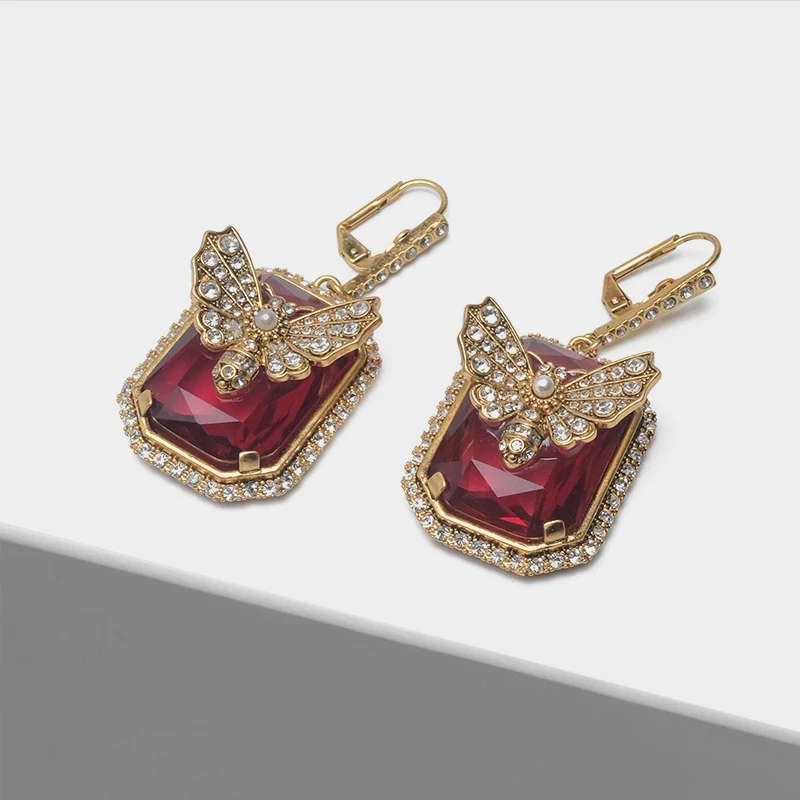 

Insect design flash pendant fashion drop earrings