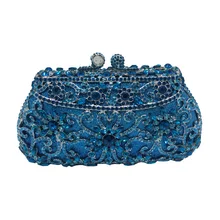 Luxus Kuss Schloss Blume Geldbörse und Handtaschen für Frauen Luxus Blume Abendtaschen und Kupplungen