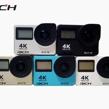 DHL 5 шт. богатый T350 ultra FHD 4 K экшн-камера WiFi 1080 P 60fps 2,0 lcd 170D Full HD 30 м Водонепроницаемая видеокамера DV Спортивная камера