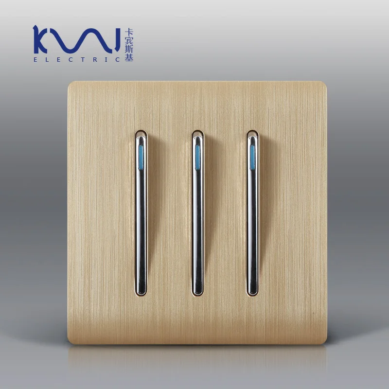 Smart Home,designer Karpinski wiredrawing PC panel, champaign gold wall