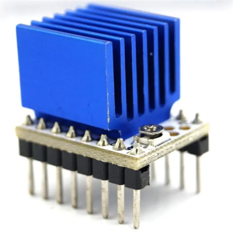 

10pcs/set Aluminum Blue Stepper Motor Driver Heatsink With Back Adhesive for TMC2100 LV8729 3D Printer Parts
