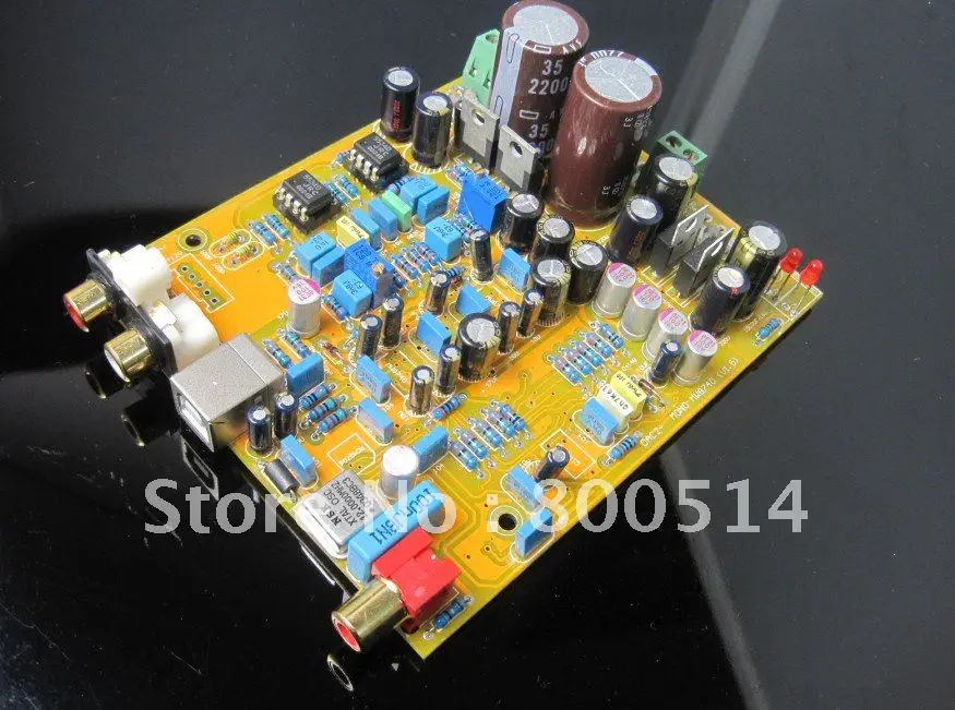 

Assembled DIR9001+PCM2706+WM8740 Parallel Mono DAC board Coaxial+USB